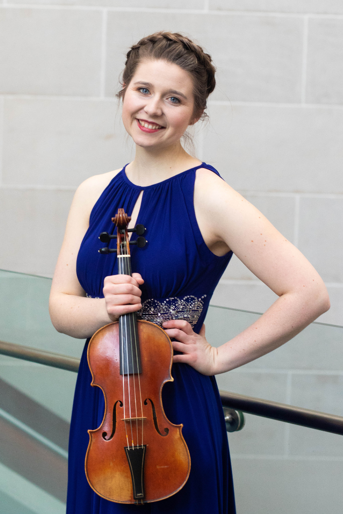 Lydia Becker with violin